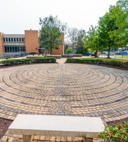 Labyrinth outside of the Education and Technology Center